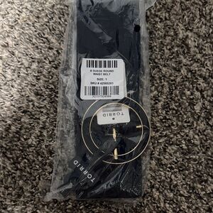 Torrid Black Suede Round Waist Belt